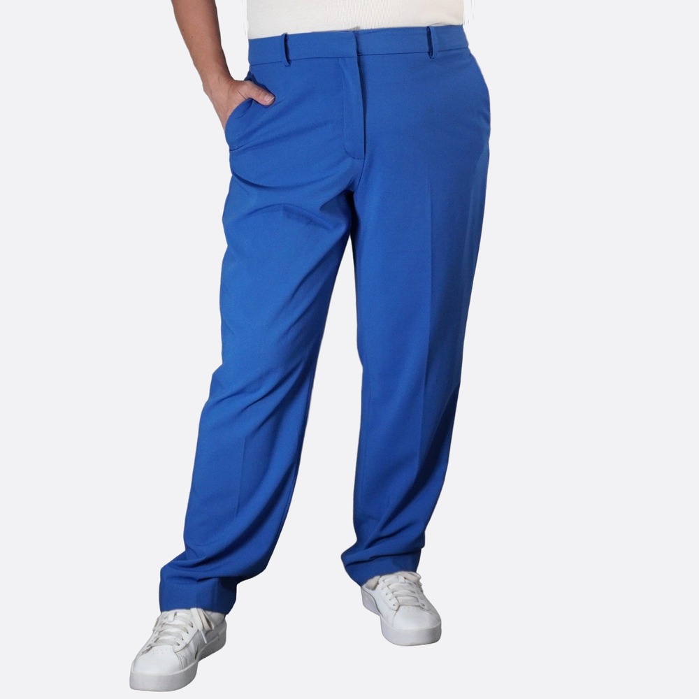 DKNY Straight Leg Cobalt Blue Trousers 14 fits L/XL